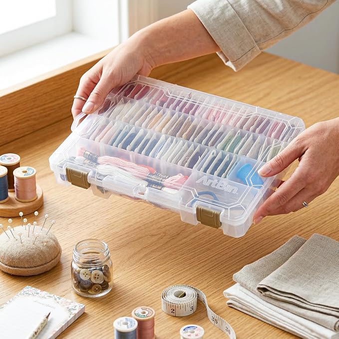 ArtBin Floss Finder Box, Embroidery Floss Organizer, Clear