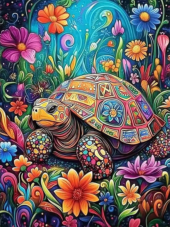 HHMATITS Sea Turtle Diamond Art Kits for Adults 12x16inch