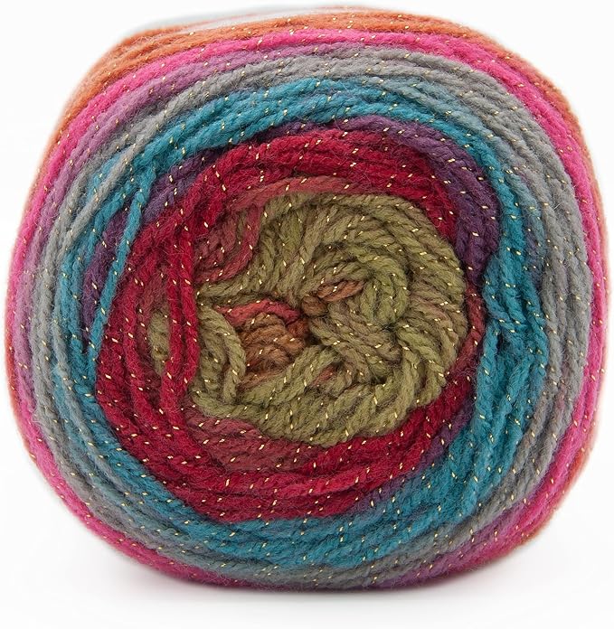 Lion Brand Yarn Mandala Sparkle Yarn, Astrid, 1 Skein