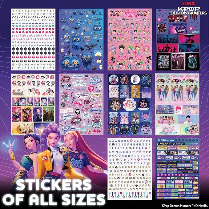 Horizon Group USA Sticker Book, Kpop Demon Hunters, 1500+ Stickers