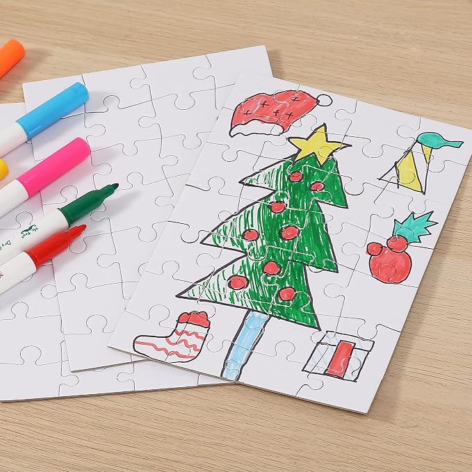 Mr. Pen- Blank Puzzle, 32 Pack, 28 Pieces/Pack, 5.5" x 8.1"