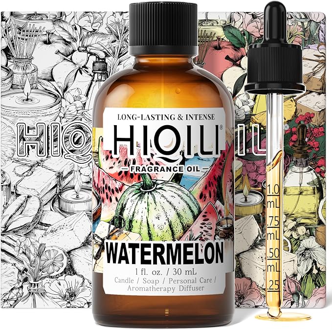 HIQILI Watermelon Fragrance Oil for Diffuser, Candle & Soap Making