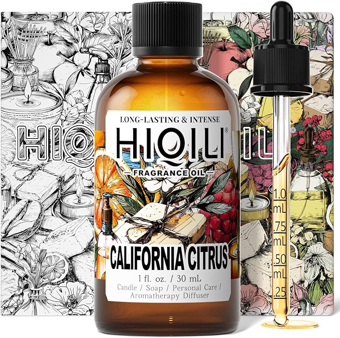 HIQILI California Citrus Fragrance Oil, Fresh for Diffuser - 1 Fl Oz