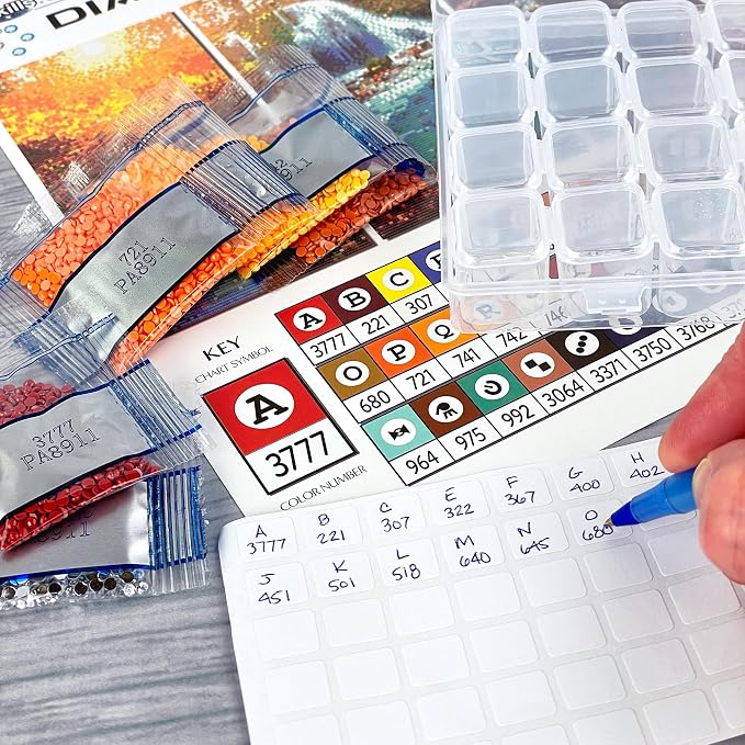 ArtSkills Diamond Painting Kit Framed Canvas Diamond Art - Beach
