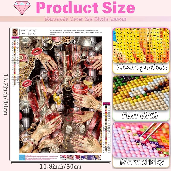 Trendy Cheetah diamond art kits for adults Diamond Painting Kit for adults