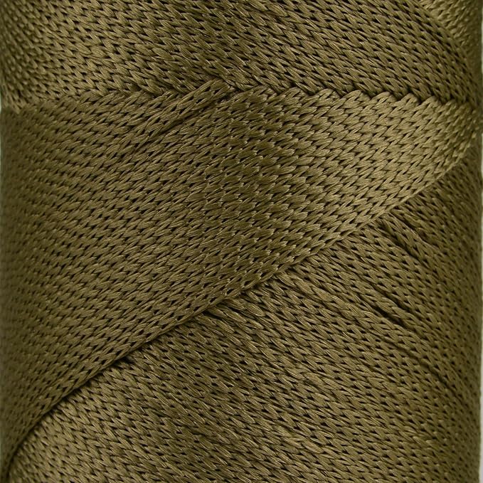 Sensy Premium 2 Pack of 2mm 251 Yards Polyester Rope 100% Polypropylene Cord Macrame Cord 2mm Crochet Bag Cord Macrame Rope Crochet Thread Gift for Knitter (Avocado)