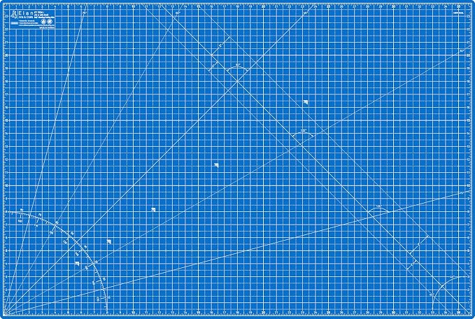 Elan Cutting Mat A1 Blue, Large Self Healing Cutting Mat 24 x 36 Inch, 5-Ply Craft Board Blue, Hobby Board for Crafts 24x36 Inch