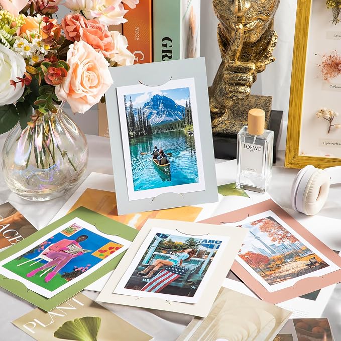 50 Sheets A5 Size Morandi Mixed Colors Cardstock 5.83 x 8.27 Inch 92LB
