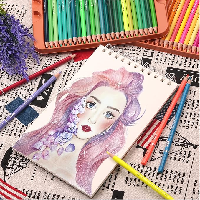 KALOUR Professional Colored Pencils,Set of 120 Colors,Artists Soft Core with Vibrant Color,Ideal for Drawing Sketching Shading,Coloring Pencils for Adults Artists Beginners