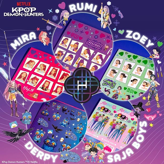 Horizon Group USA Sticker Book, Kpop Demon Hunters, 1500+ Stickers