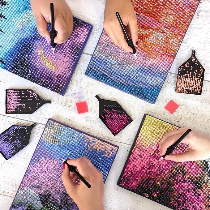 ArtSkills Diamond Painting Kit Framed Canvas Diamond Art - Northern Lights