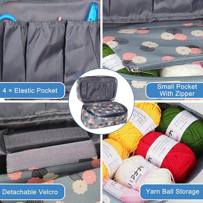 Coopay Knitting Kit for Beginners, Complete Knitting Kit for Adults Gifts | 71pcs Knittings Kit w/ 2mm-10mm Bamboo Knitting Needles Set, Yarn, Storage Case, Knitting Accessories, Knitters Gifts