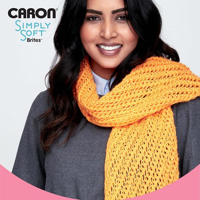 Caron Simply Soft Brites Acrylic Yarn for Crocheting, Berry Blue, 3-Pack | #4 Worsted Yarn, 100% Acrylic, Soft Acrylic Yarn for Crocheting, Knitting, Garments & DIY Projects, 315yd, 170g/6oz per skein