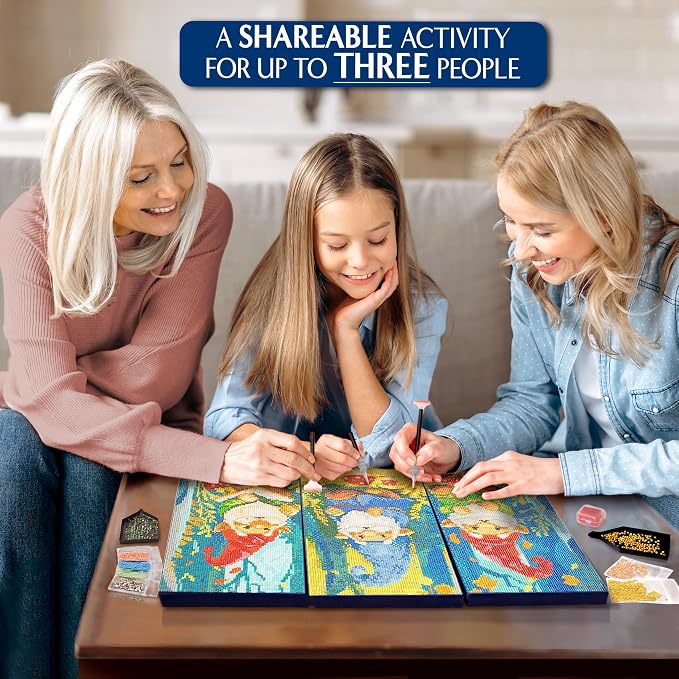 ArtSkills Diamond Painting Kit Framed Canvas Diamond Art - Gnomes