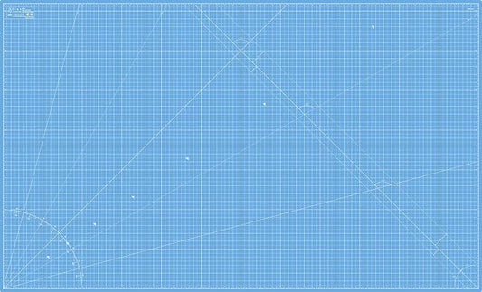 Elan Cutting Mat 36x60 Blue, Extra Large Self Healing Cutting Mat 36 x 60 Inch, 5-Ply Craft Board Blue, Hobby Board for Sewing and Quilting