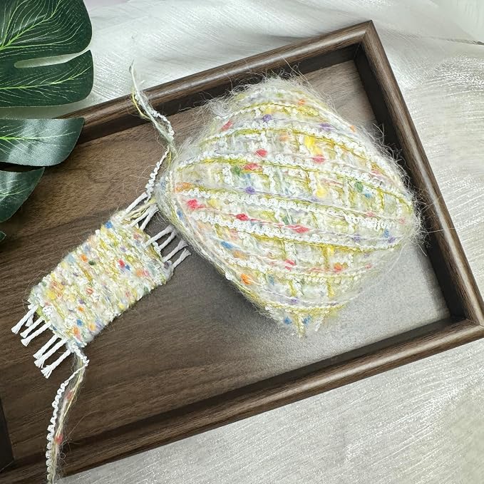 Artisanal Yarn Fancy Yarn Multifiber Blended Yarn Novelty Colorful Soft