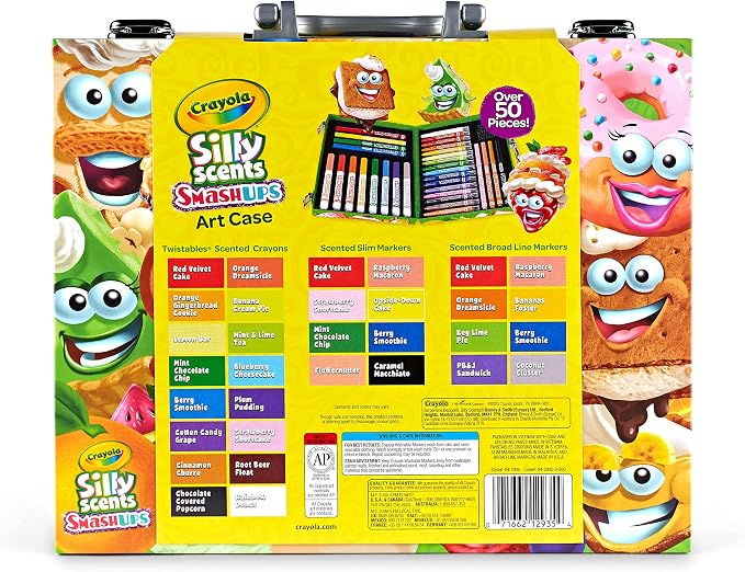 Crayola Silly Scents Mini Inspiration Art Case, Scented Crayons & Markers Set, Art Kit for Kids, Coloring Supplies, Travel Gifts for Kids, Ages 4+
