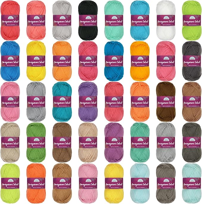 JubileeYarn Amigurumi Select Yarn - DK Acrylic - Variety Pack - 4 Skeins
