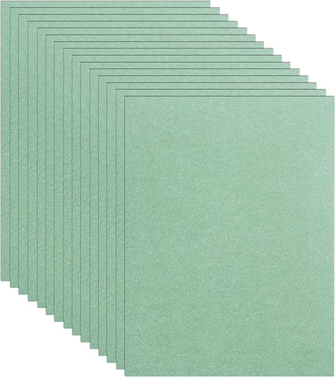 Guakicae 40 Sheets Sage Green Cardstock 8.5 x 11 Craft Paper 75lb