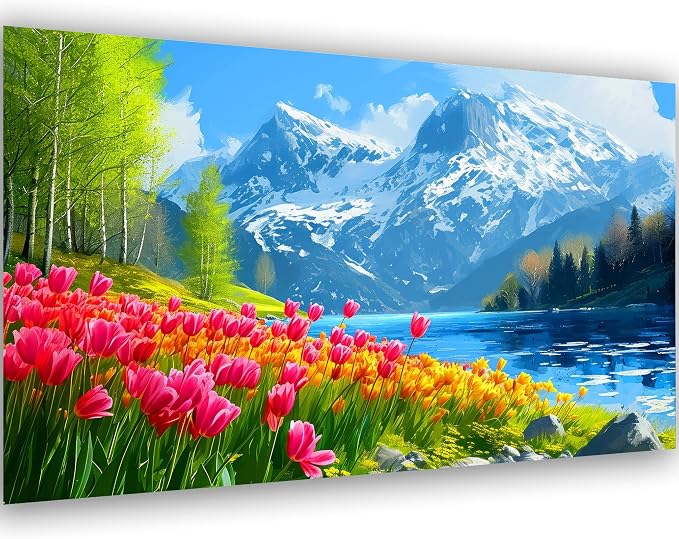 5D Diamond Art Kits for Adults Large Size Diamond Painting Kit 27.6x15.8in | Large Landscape Diamond Art Kit for Adult, DIY Full Drill Big Scenery Diamond Dots Gem Art Kits for Home Wall Decor Gift