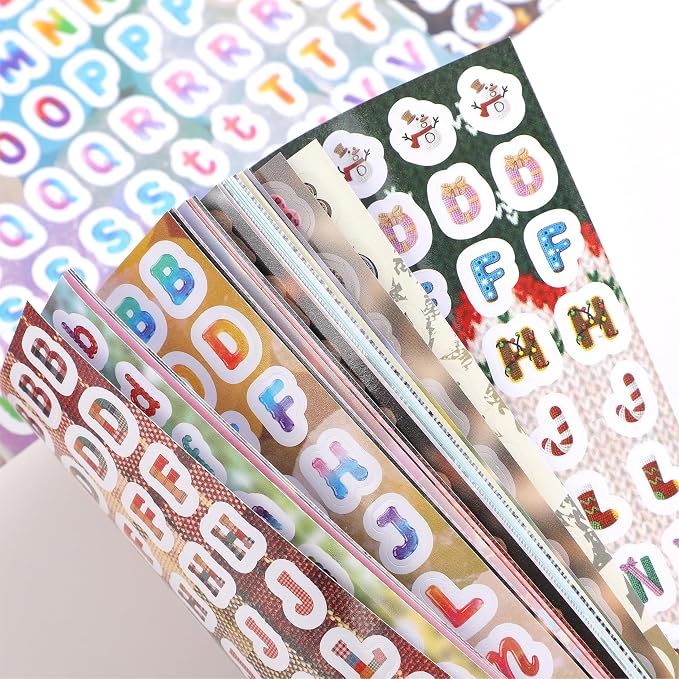 3000+ Pcs Alphabet Sticker for Journaling,Fun & Colorful Craft Letter Stickers for Junk Journal, Scrapbooking Supplies, Ideal DIY Decorative Gift for Women Teen Girls