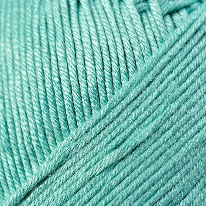 Loops & Threads Silky Soft Yarn - Yarn for Knitting, Crochet, Weaving, and Arts & Crafts - Seaglass, Bamboo, 3.5 oz