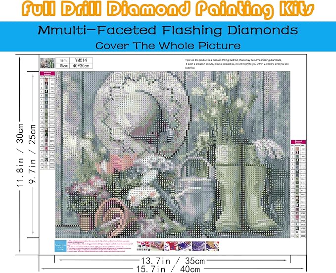 5D Boots Diamond Painting Kits for Adults, Farmhouse Diamond Art for Adults