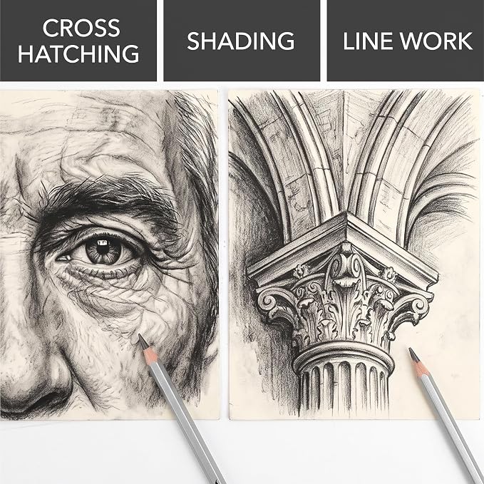 Mr. Pen- Drawing Sketching Pencil Set, 24 Pack, Hardness Grades (12B-10H) | Artist Graphite Pencils for Sketching, Sketch Set for Artists, Shading & Art Projects, Sketching Supplies