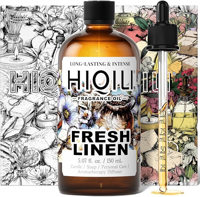 HIQILI Fresh Linen Fragrance Oil for Laundry Dryer Balls - 5.07 Fl Oz