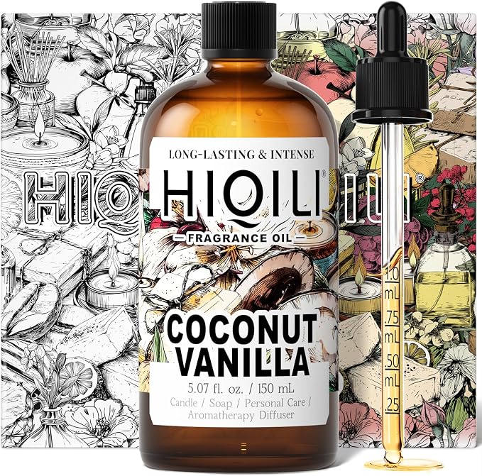 HIQILI Coconut Vanilla Fragrance Oil for Home Diffuser - 5.07 Fl Oz