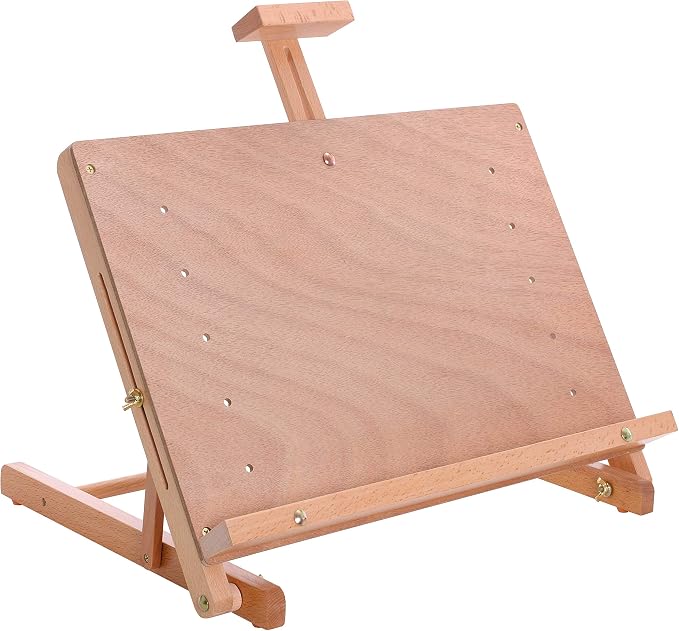 U.S. Art Supply Solid Wooden Tabletop Easel - Artist Studio Desktop