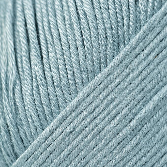 Loops & Threads Silky Soft Yarn - Yarn for Knitting, Crochet, Weaving, and Arts & Crafts - Blue, Bamboo, 3.5 oz