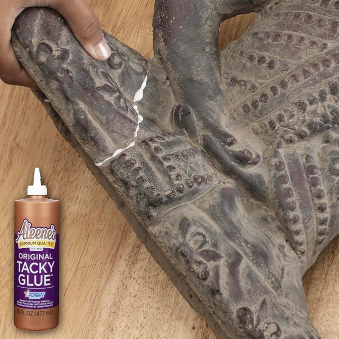 Aleene's Original Tacky Glue, Perfect for Crafts and DIY Projects, Dries Fast and Clear, 16 fl oz 3-Pack