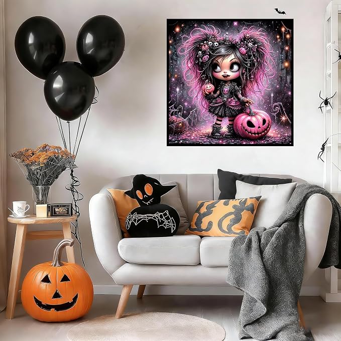 Lophomie Diamond Art Kits for Adults, 5D Halloween Diamond Painting Kits
