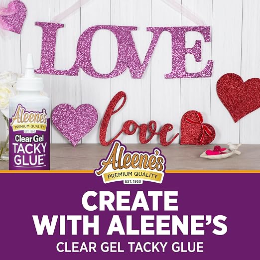 Aleene's Clear Gel Tacky Glue, Dries Clear, 4 fl oz 3-Pack