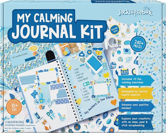 Jackinthebox Calming Journal Kit for Girls, DIY Crafts, Scrapbook Toys Set