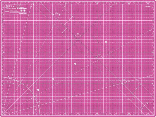 Elan Cutting Mat A2 Pink & Purple, Self Healing Cutting Mat 18x24 Inch, 5-Ply Craft Board Pink, Hobby Board for Crafts 18x24 Inch