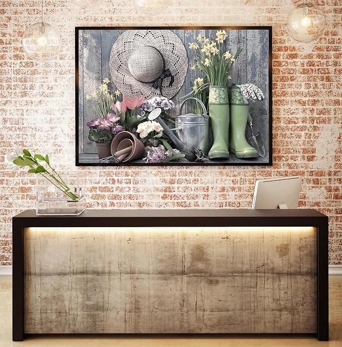 5D Boots Diamond Painting Kits for Adults, Farmhouse Diamond Art for Adults