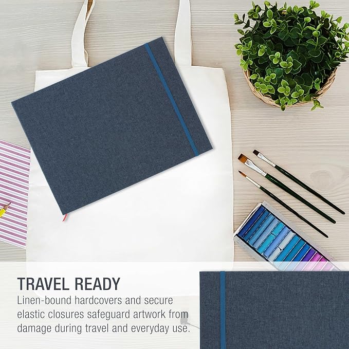U.S. Art Supply 9" x 12" Watercolor Book (2 Pack, 76 Sheets Each)