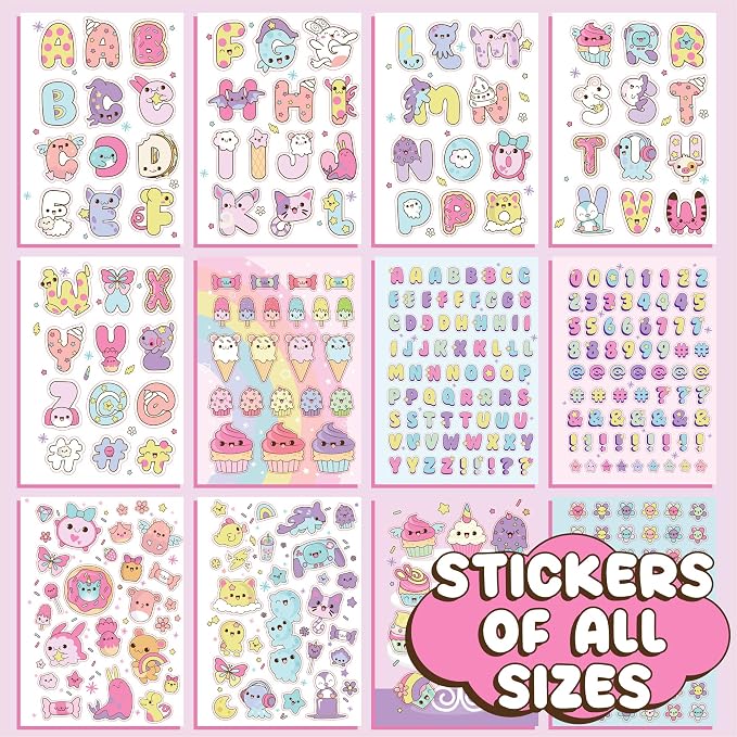 Horizon Group USA Sticker Book, Just My Style Kawaii, 1500+ Stickers