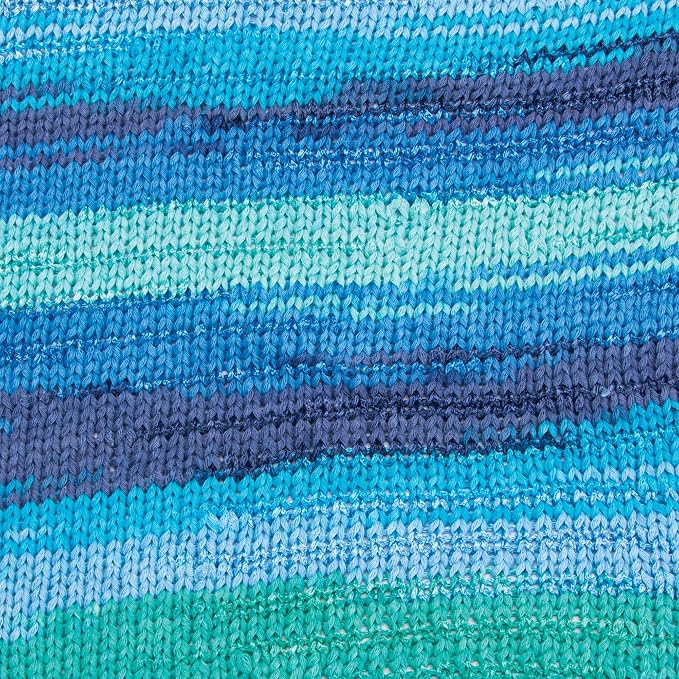 YarnArt Symphony Dream Cotton Yarn -%80 Cotton%20 Viscose Rainbow Multicolor Crochet Knitting Yarn - Suitable for All Blouses, Dresses, Shawls, Bags, Hats - 273 Yards, 3.52 Oz (1 Skein) (3115)