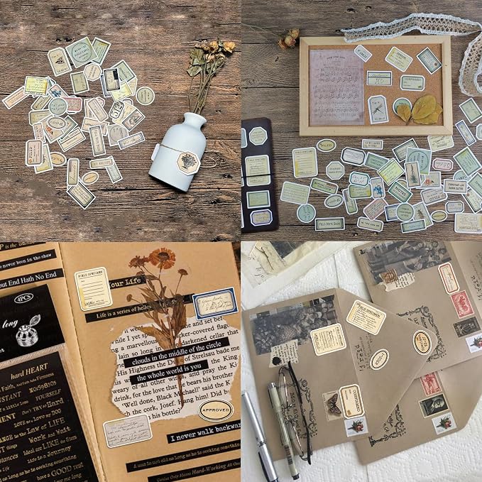 140 Pcs Vintage Aesthetic Stickers for Adults