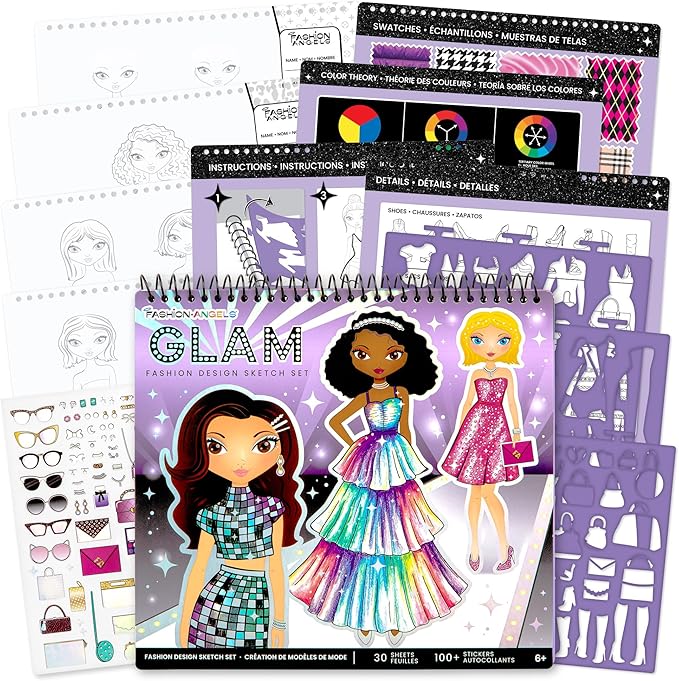 Fashion Angels Glam Fashion Sketch Set