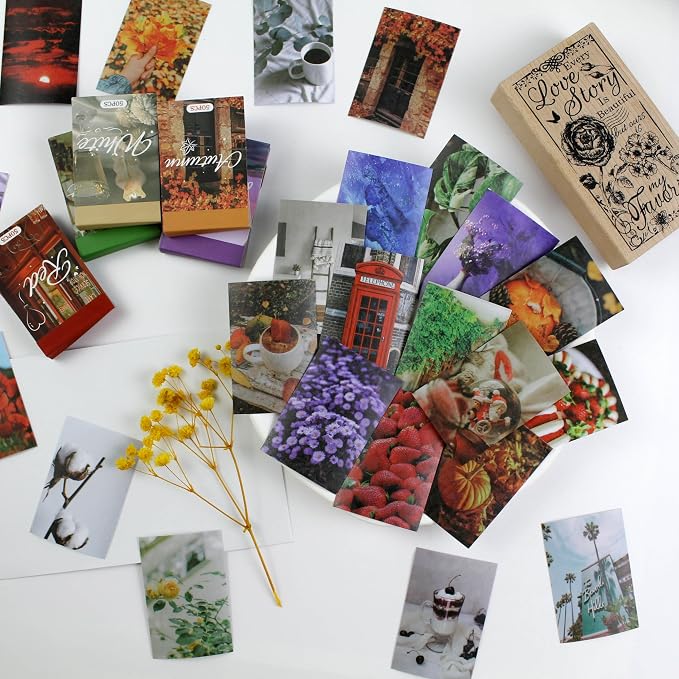Washi Stickers, 6 Sets 300 Pcs Aesthetic Sticker Book