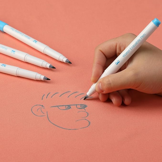 Mr. Pen- Washable Fabric Markers for Sewing, 5 Pack, Blue | Erasable, Water Soluble Embroidery Pen, Fabric Marking Pens for Sewing