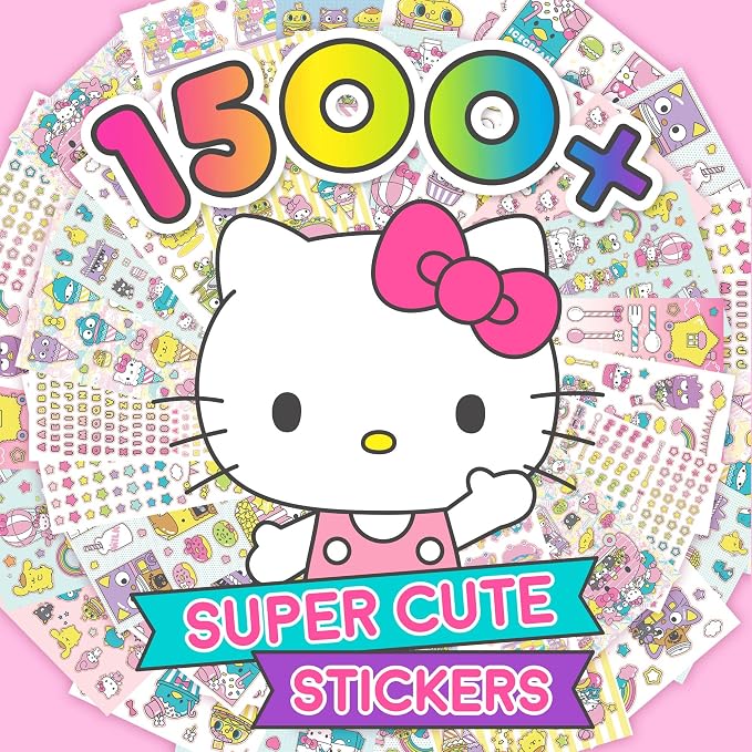 Horizon Group USA Sticker Book, Hello Kitty and Friends, 1500+ Stickers