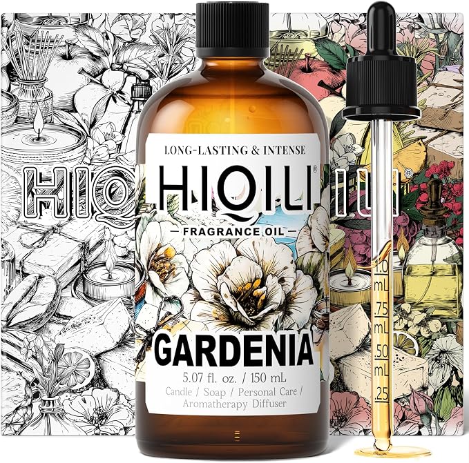 HIQILI Gardenia Fragrance Oil, DIY Women Perfume & Body Spray - 5.07 Fl Oz