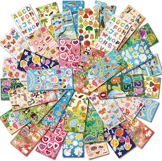 36 Sheets Stickers for Kids - Cute Stickers Pack for Scrapbook