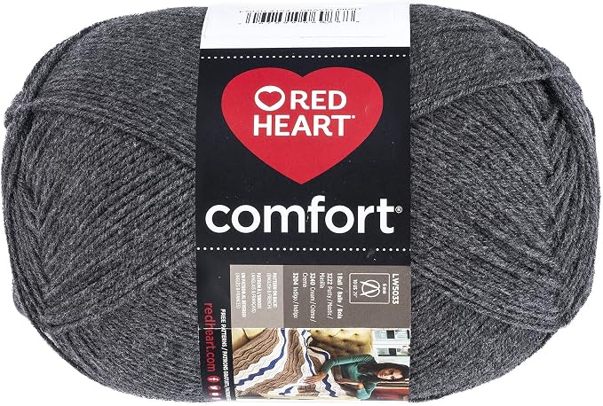 Red Heart Comfort Yarn, Charcoal