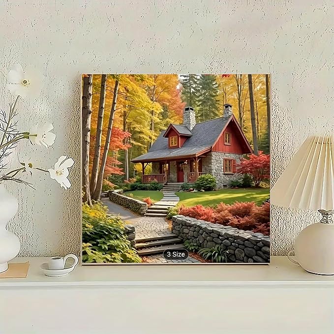 5D Diamond Painting Kits for Beginners, DIY Diamond Painting Kits for Adults, Diamond Painting for Adults Diamond Painting Kits Landscape 14x14 Inch